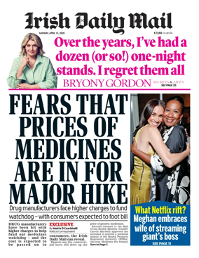 Cover of Irish Daily Mail