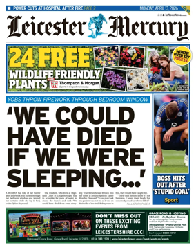 Cover of Leicester Mercury