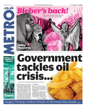 Cover of Metro (UK)