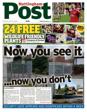 Cover of Nottingham Post