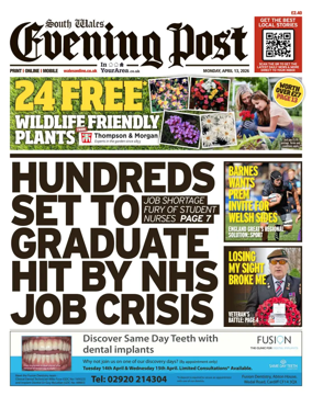 Cover of South Wales Evening Post