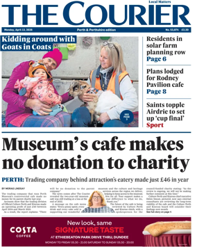 Cover of The Courier & Advertiser (Perth and Perthshire Edition)