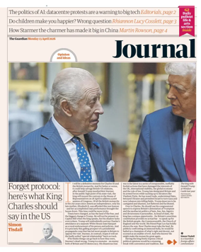 Cover of The Guardian e-paper Journal