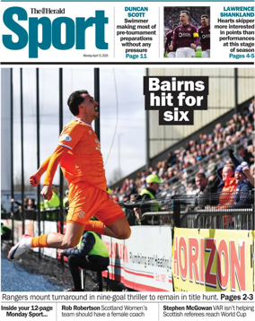 Cover of Herald Sport