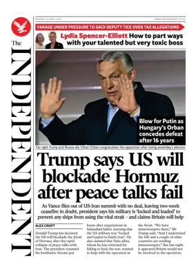 Cover of The Independent