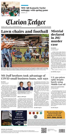 Cover of Clarion Ledger