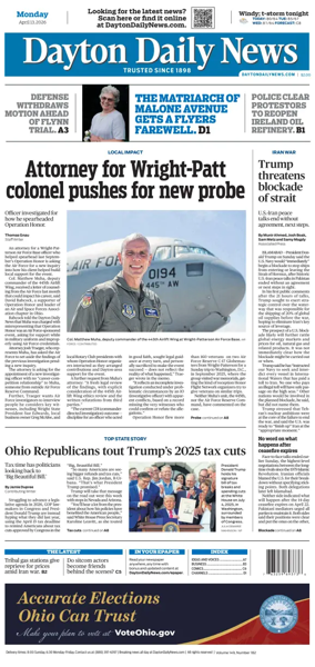 Cover of Dayton Daily News