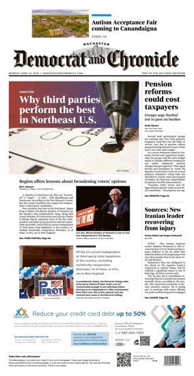 Cover of Democrat and Chronicle