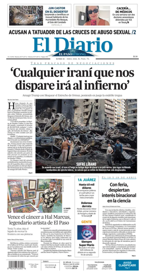 Cover of El Diario de El Paso