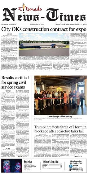 Cover of El Dorado News-Times (VCID - Camden News)