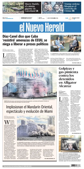 Cover of El Nuevo Herald