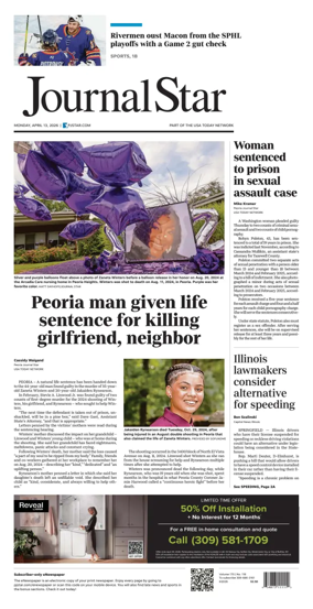Cover of Journal Star (Peoria)