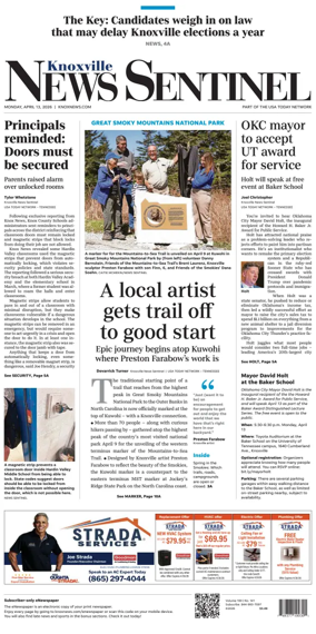 Cover of Knoxville News Sentinel