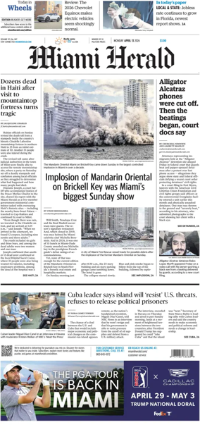 Cover of Miami Herald