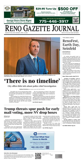 Cover of Reno Gazette Journal