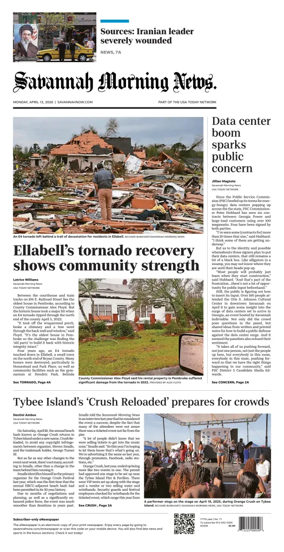 Cover of Savannah Morning News