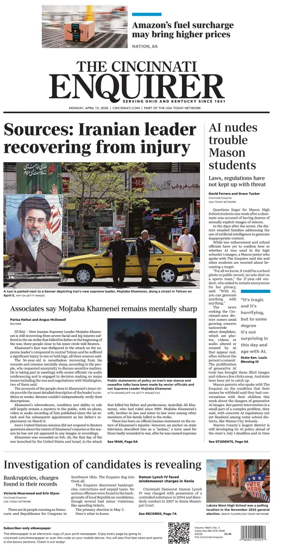 Cover of The Cincinnati Enquirer