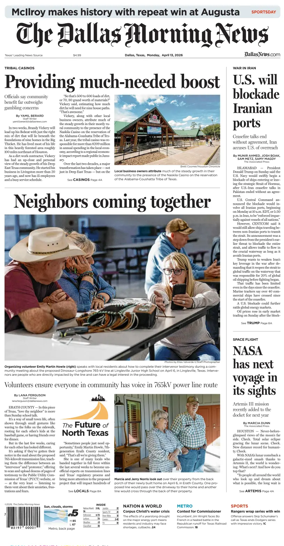 Cover of The Dallas Morning News