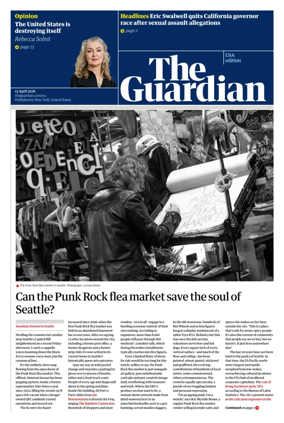 Cover of The Guardian (USA)