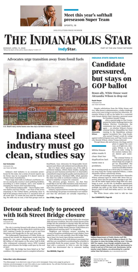 Cover of The Indianapolis Star