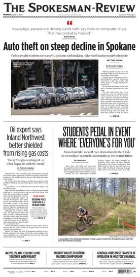 Cover of The Spokesman-Review (Spokane)