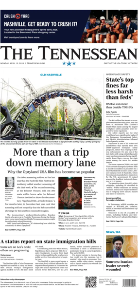 Cover of The Tennessean