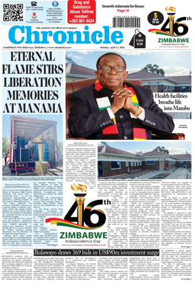 Cover of Chronicle (Zimbabwe)