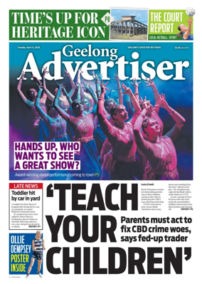 Cover of Geelong Advertiser