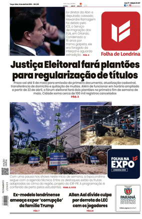 Cover of Folha de Londrina