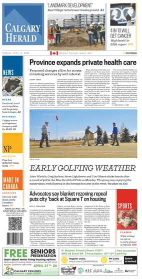 Cover of Calgary Herald