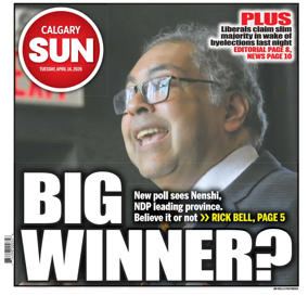 Cover of Calgary Sun