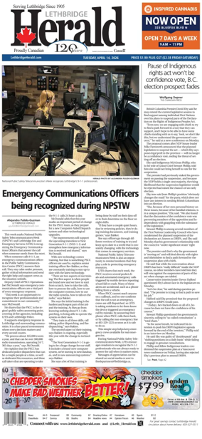 Cover of Lethbridge Herald