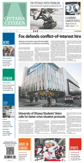 Cover of Ottawa Citizen