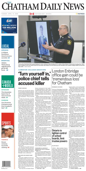 Cover of The Chatham Daily News