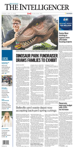 Cover of The Intelligencer (Belleville)
