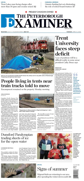 Cover of The Peterborough Examiner
