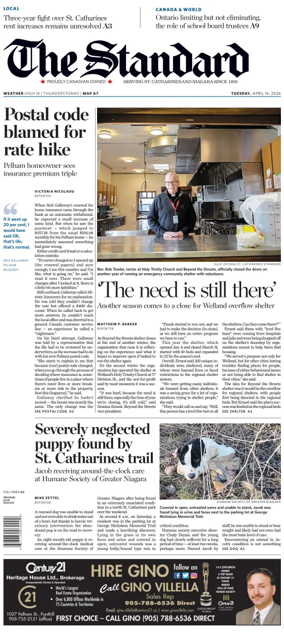 Cover of The Standard (St. Catharines)