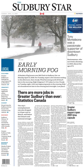 Cover of The Sudbury Star
