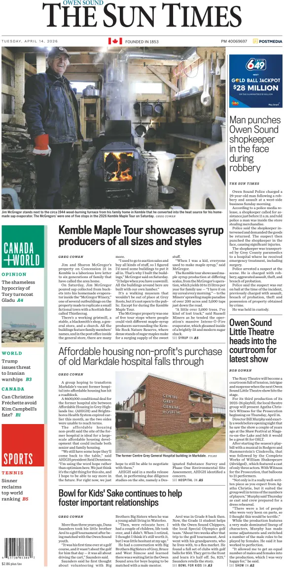 Cover of The Sun Times (Owen Sound)