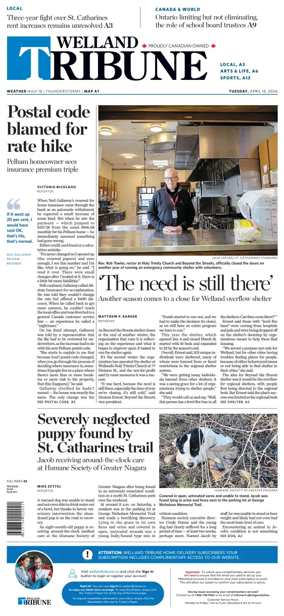 Cover of The Welland Tribune