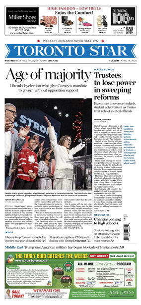 Cover of Toronto Star