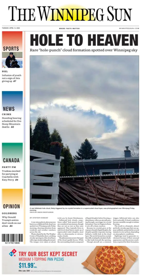Cover of Winnipeg Sun