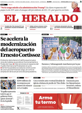 Cover of El Heraldo (Colombia)