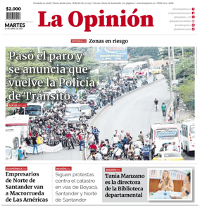 Cover of La Opinion