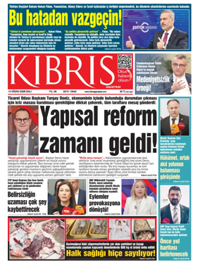Cover of Kibris Gazetesi