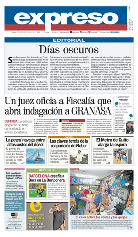 Cover of Diario Expreso