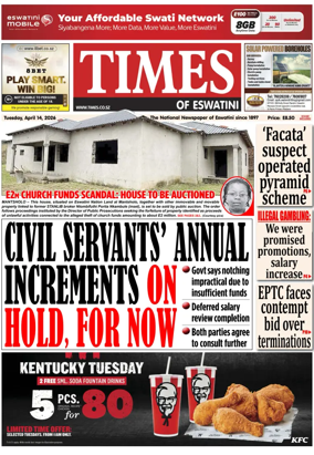 Cover of Times of Eswatini