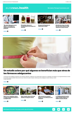 Cover of Euronews Health (Spanish) Compiled Edition