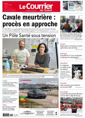 Cover of Le Courrier de l’Ouest (Nord Anjou)