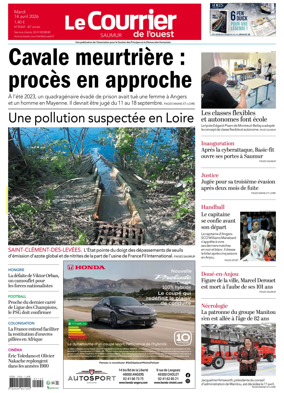 Cover of Le Courrier de l’Ouest (Saumur)